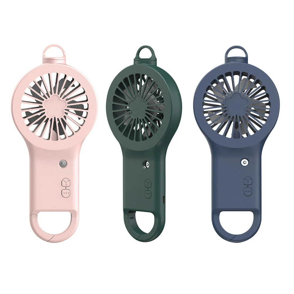 

2 in 1 Humidifier Mini Neck Fan USB Rechargeable Portable Silent Handheld Cooling Water Spray Fan Handheld Air Cooler