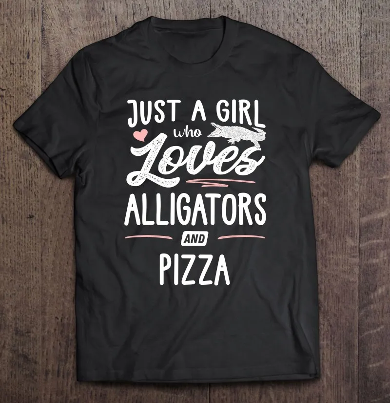 

Футболка женская оверсайз с принтом «Аллигаторы и пицца»