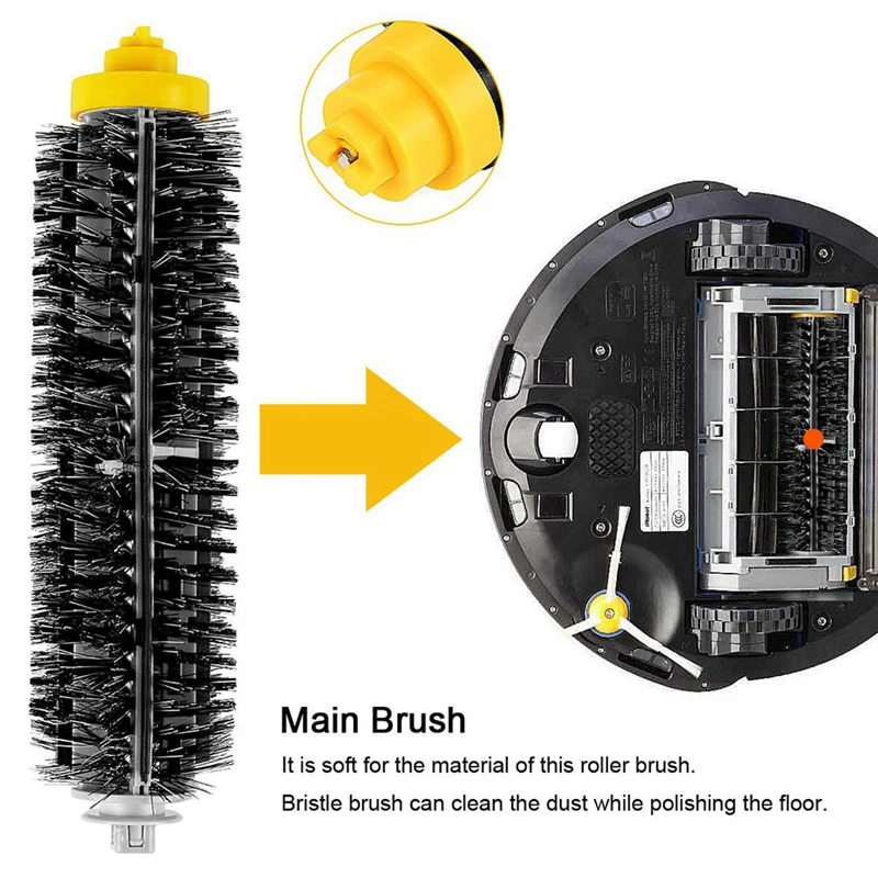 

Replacement Parts Main Brush Side Brush HEPA Filter For Irobot Roomba 700Series 770 780 Robot Vacuum Cleaner Accessories