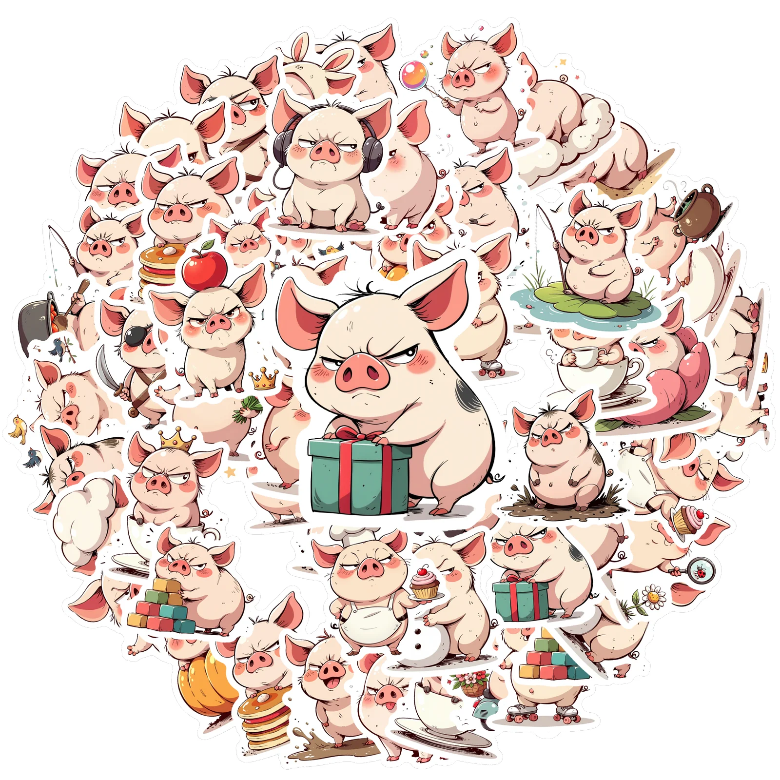 

Милые мультяшные наклейки с героями мультфильмов