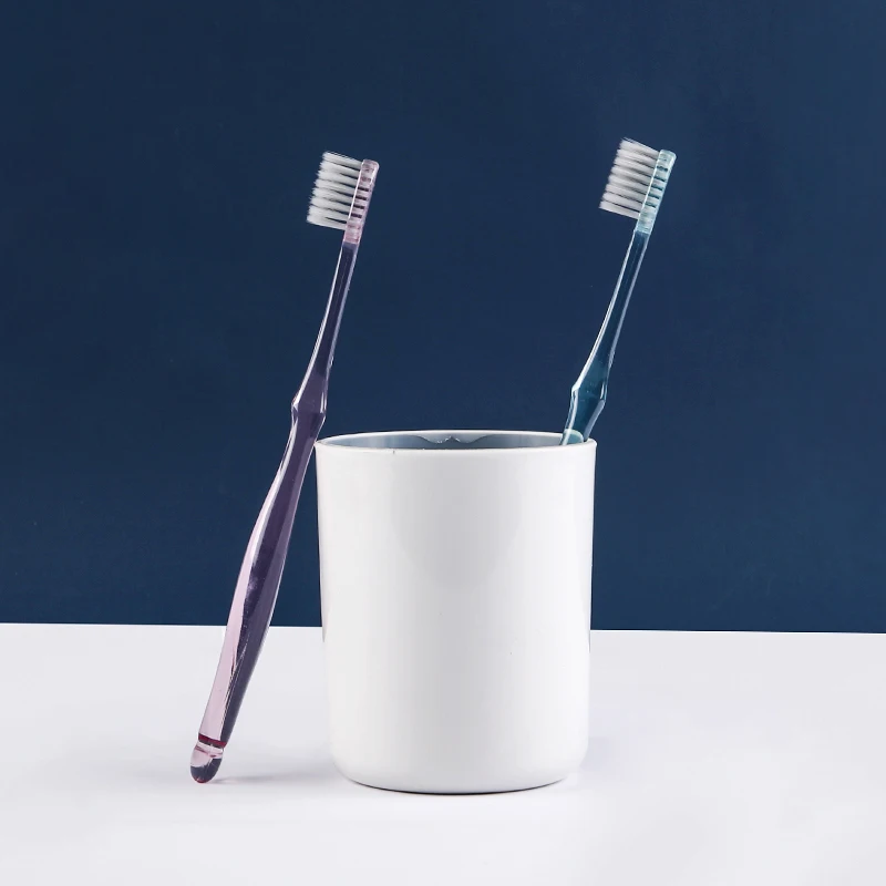 2 шт./компл. антибактериальная зубная щетка с серебристыми ионами