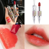 1 pc 3 color diamond queen scepter lipstick velvet matte lip gloss nature lasting easy to wear nonstick cup lip makeup cosmetics