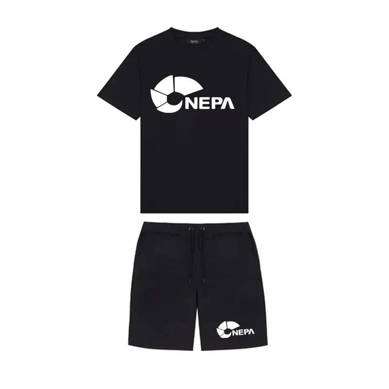 Hot selling new NEPV 2023 men's clothing T-shirt sports suit Harajuku top casual T-shirt+beach casual shorts set