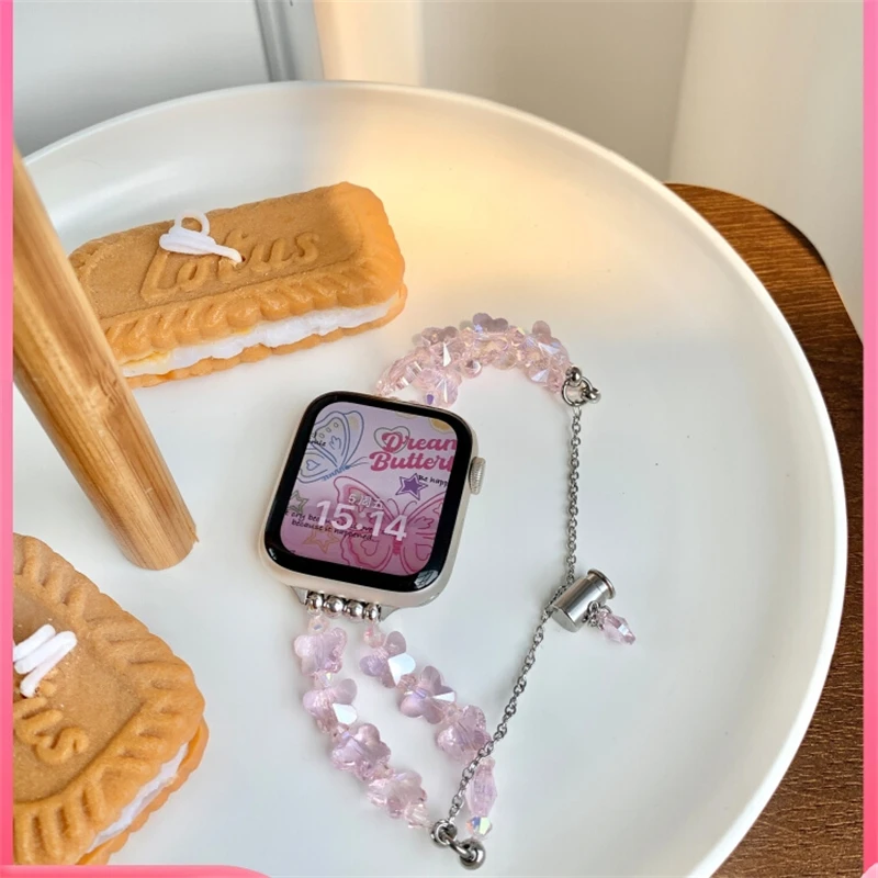 

Строчный ремешок для Apple Watch Band 8 7 49 41 45, роскошный браслет для iWatch Series 6 SE 5 4 3 38 40 42 44 мм