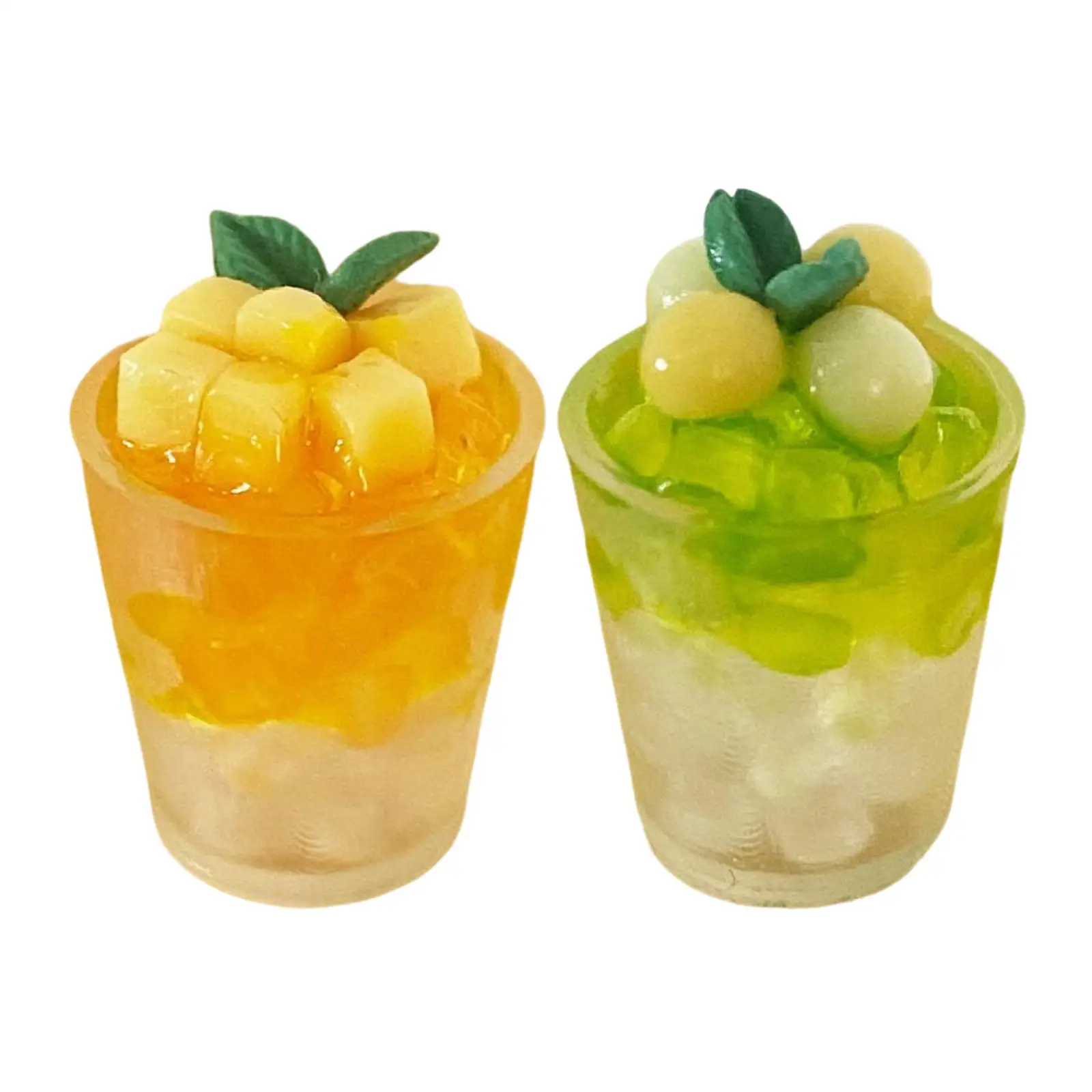 

Mini Dollhouse Drink Scene Props Dessert Shop Prop Collection Life Scene for 1:6 1:8 Scale Ornament Dollhouse Model Accessory