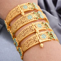 luxury indian dubai gold color bangles for women girls dubai wedding bridal banglesbracelet bijoux fran%c3%a7ais jewellry for women