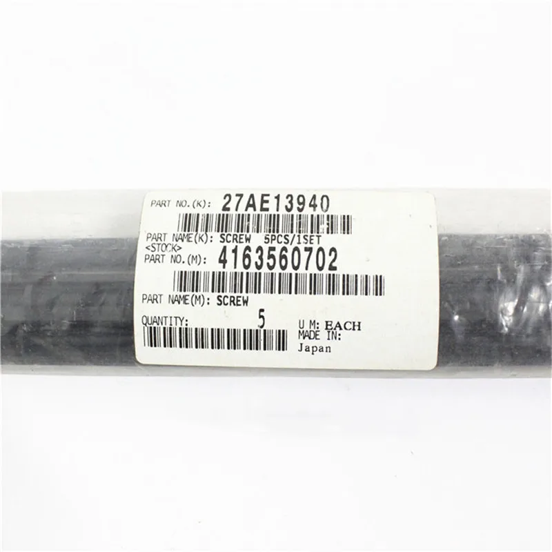 5X 27AE13940 4163560702 Новый оригинальный винт для переработки тонера Konica Minolta Bizhub DI 152 183 1611