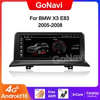 gonavi 8 core android 10 car tablet stereo for bmw e83 2005 2008 wifi sim 464gb bt ips touch screen gps navi multimedia carplay