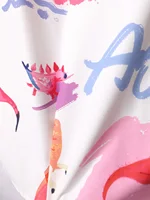 Оверсайз рубашка с динозаврами#5