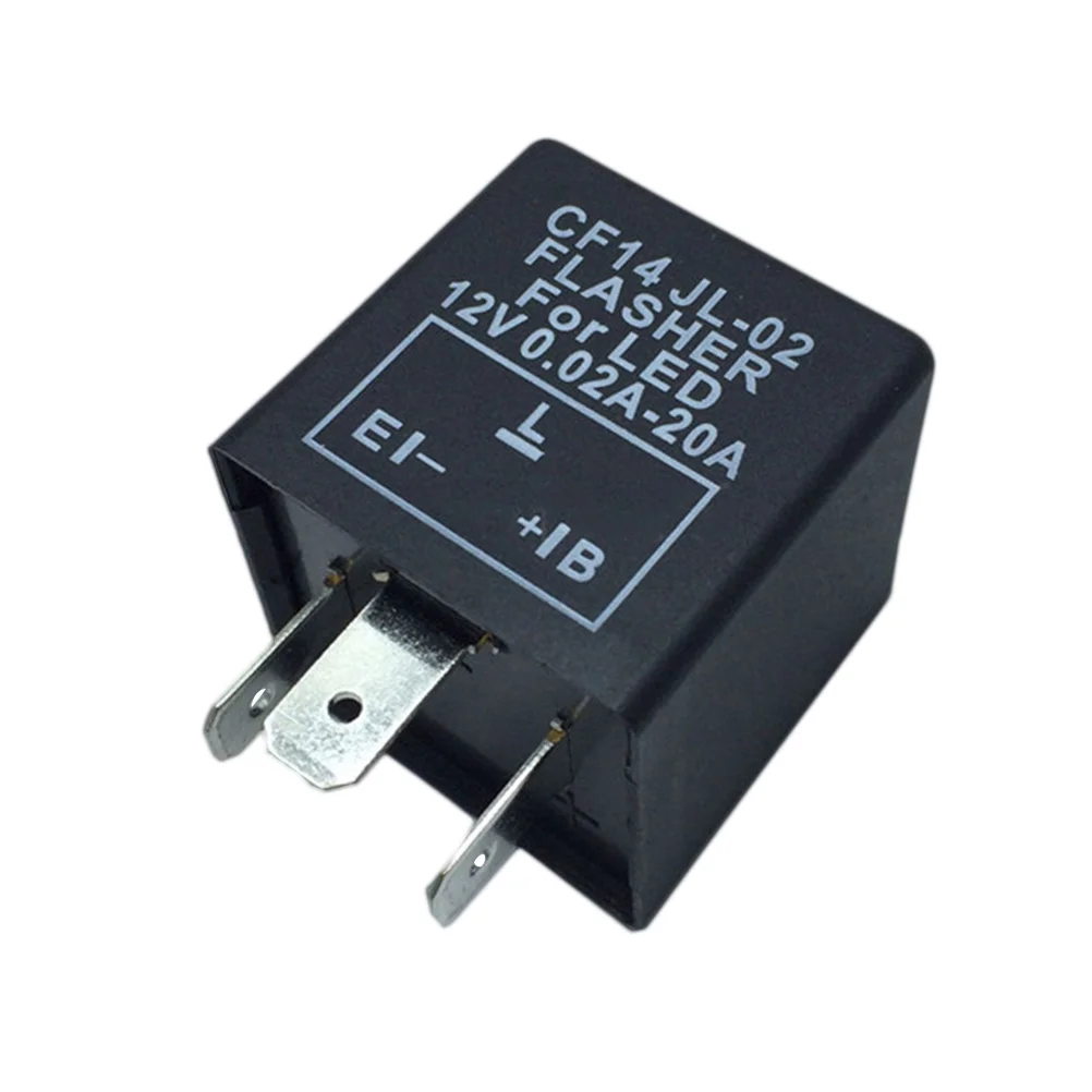 

1PC Black Useful Practical 3 Pin CF14 JL-02 Electronic Car Flasher