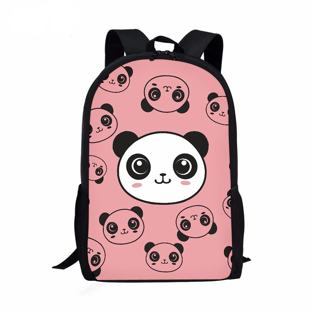 

Custom Kids Comfortable 16 Inch School Bag Cute Cartoon Panda Pattern Children's Lightwight School Backpacks Laptop Bags