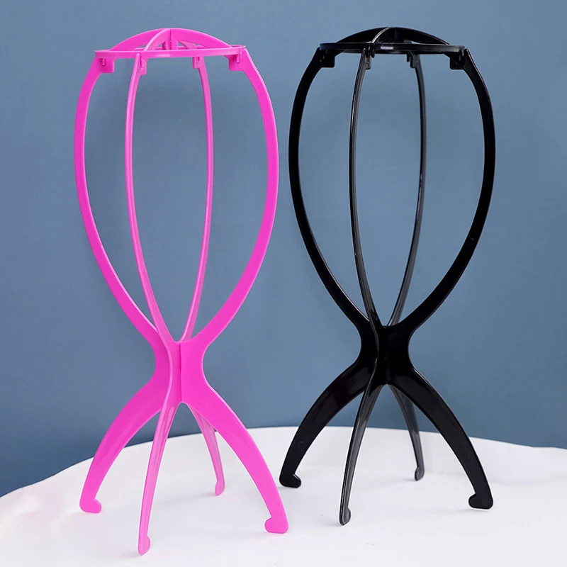 1 шт. красочная пластиковая подставка для парика портативная складная головы 16X35