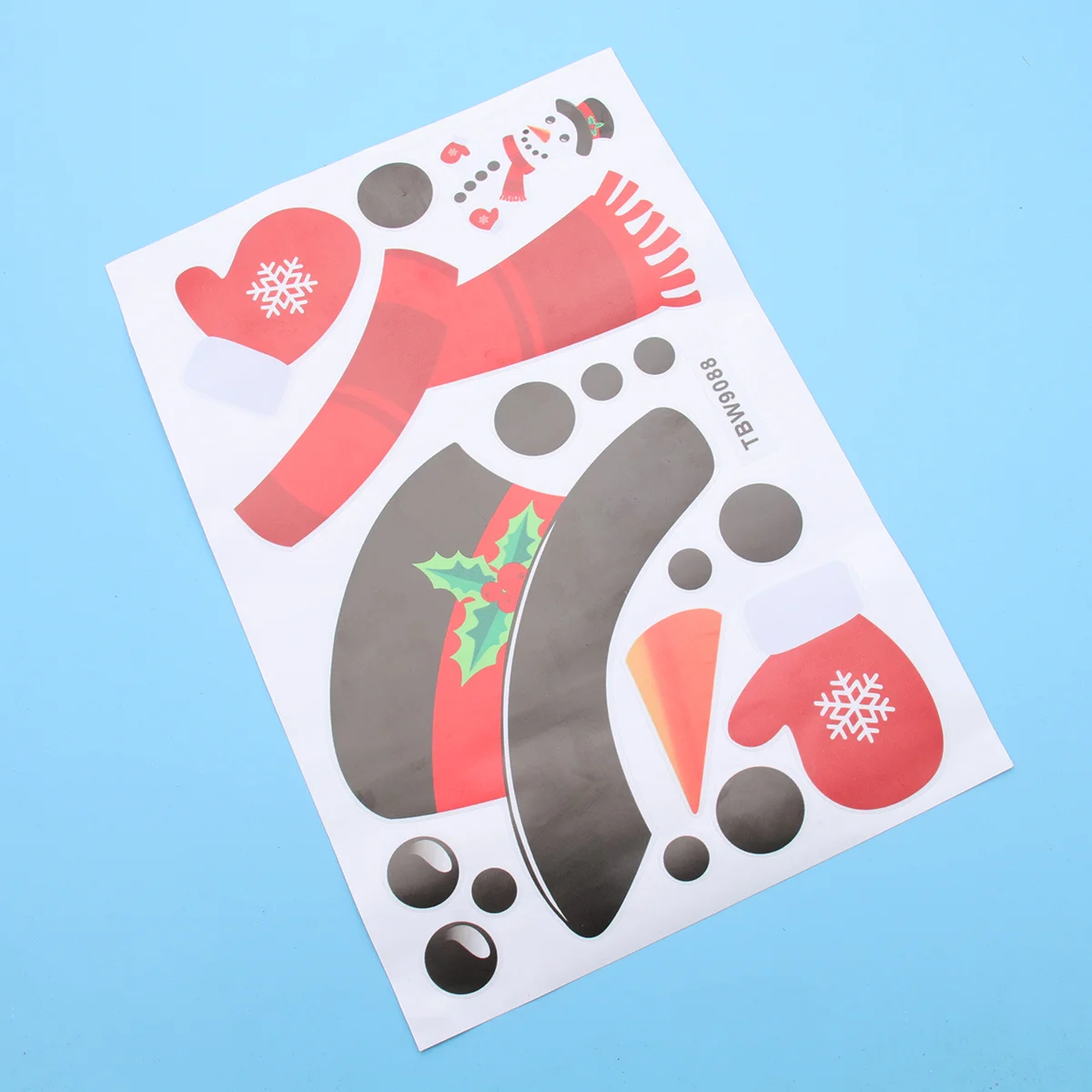 

Christmas Door Stickers Decorations Garage Snowman Wall Refrigerator Sticker Decal Decoration Fridge Decor Free
