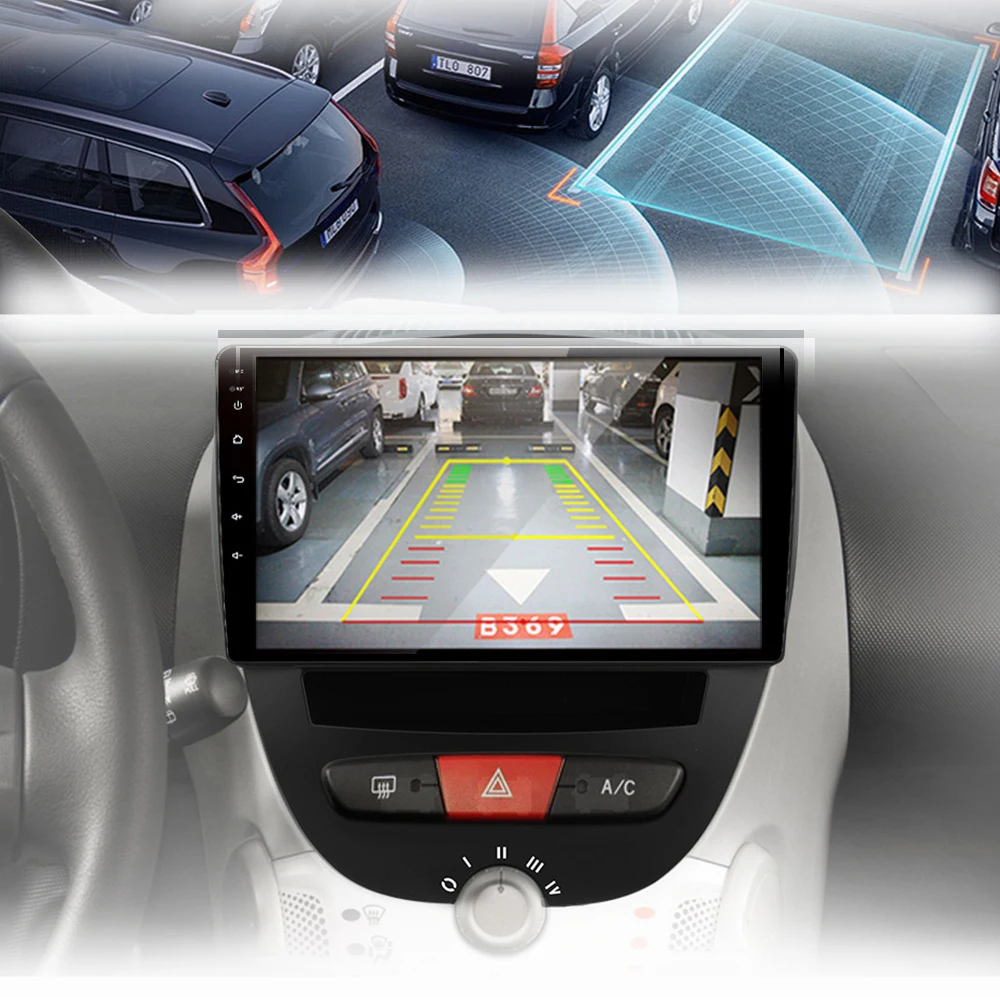 Android 10 For Peugeot 107 Citroen C1 Toyota Aygo 2005 - 2014 Car Radio Multimedia Video Players CarPlay 2 din no dvd Carplay