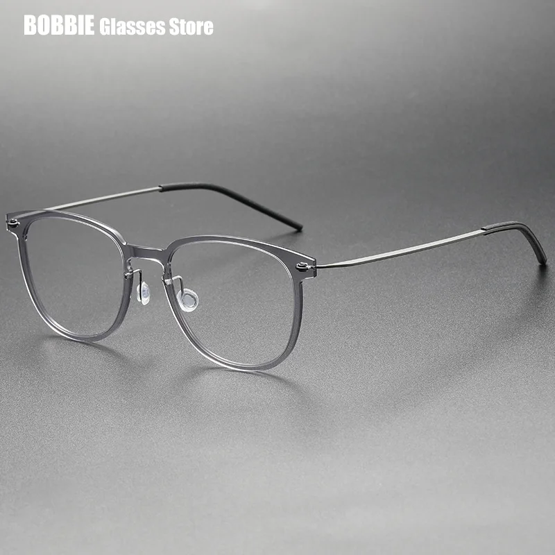 Дания брендовые титановые оправы для очков Безвинтовые градиентные