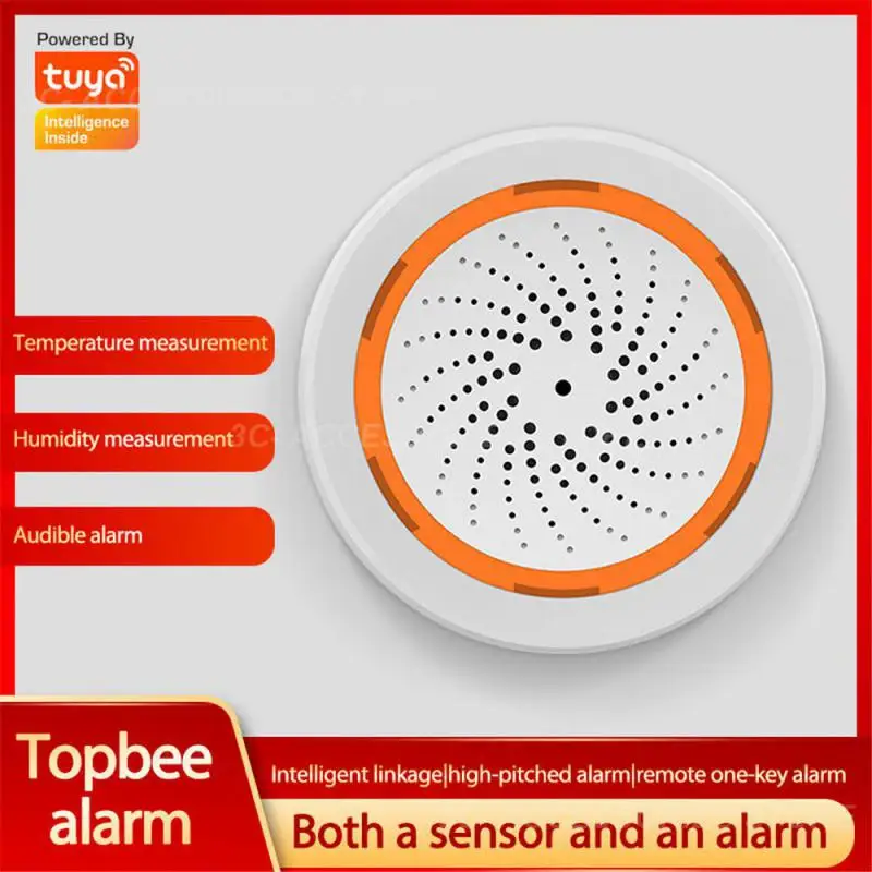 

Wireless Tuya Loud 90db Alarm Home Security Effective Security Smart Home Compatible Alarm System Reliable Sound And Light Alarm