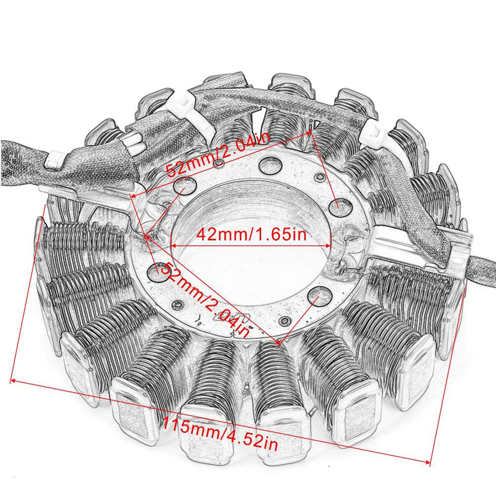 Статор генератора для Honda NSS250X MF08 FORZA 250 X 2004-2007, NSS 250X 250EX MF08 MF-08 FORZA 250 X EX 31120-KSV-J12 (art.: 3920dc03efa48) - 3920dc03efa48