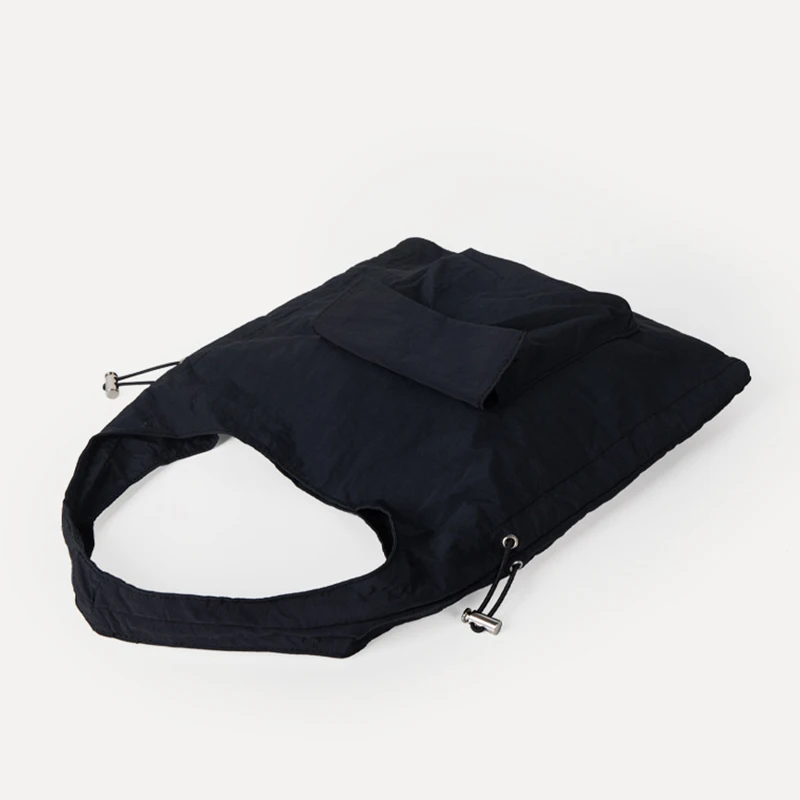 Простая плиссированная нейлоновая сумка для женщин модные однотонные женские