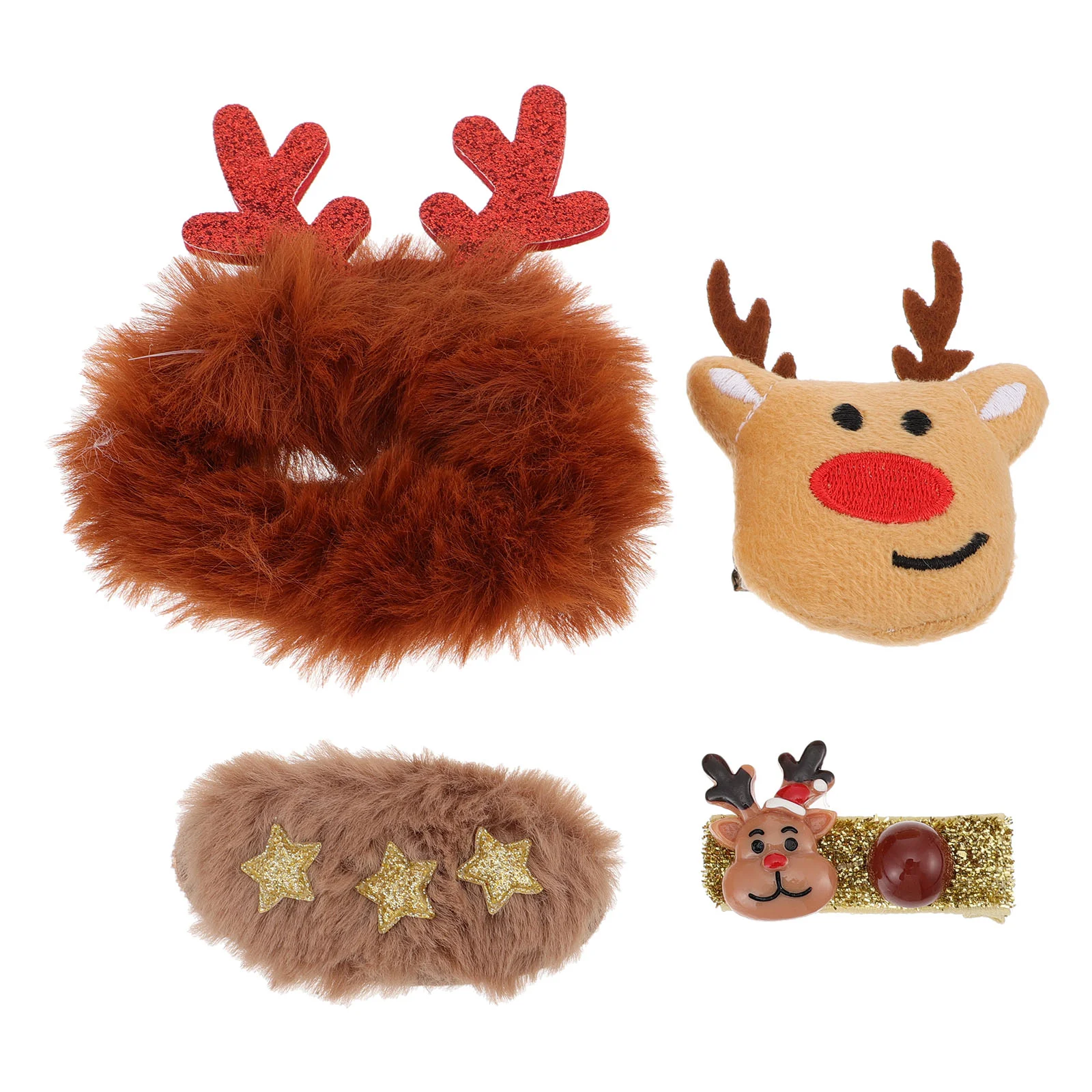 

1 Набор милых заколок для волос на Рождество