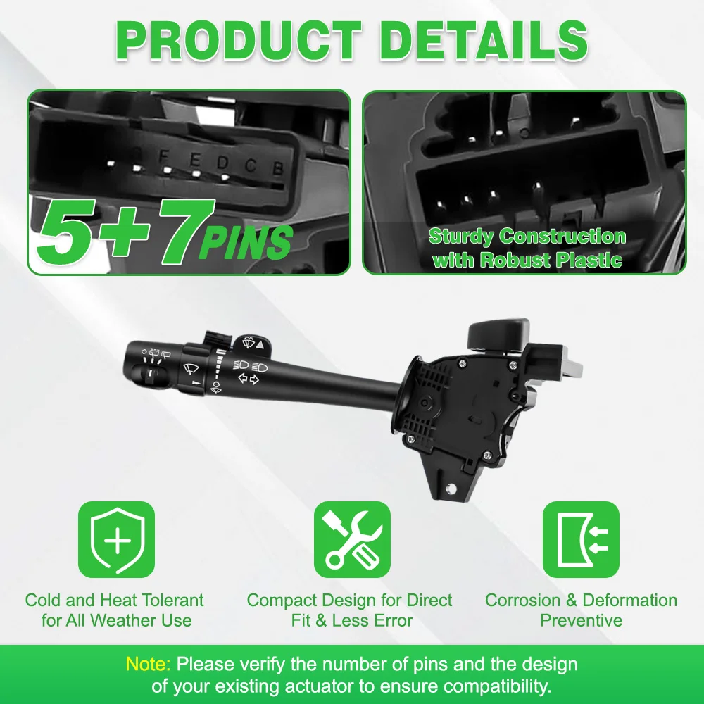 Фото Для Chevrolet Suburban 1500 2007-2014 5-контактный и 7-контактный переключатель указателя поворота из АБС-пластика и металла 15849314 №5