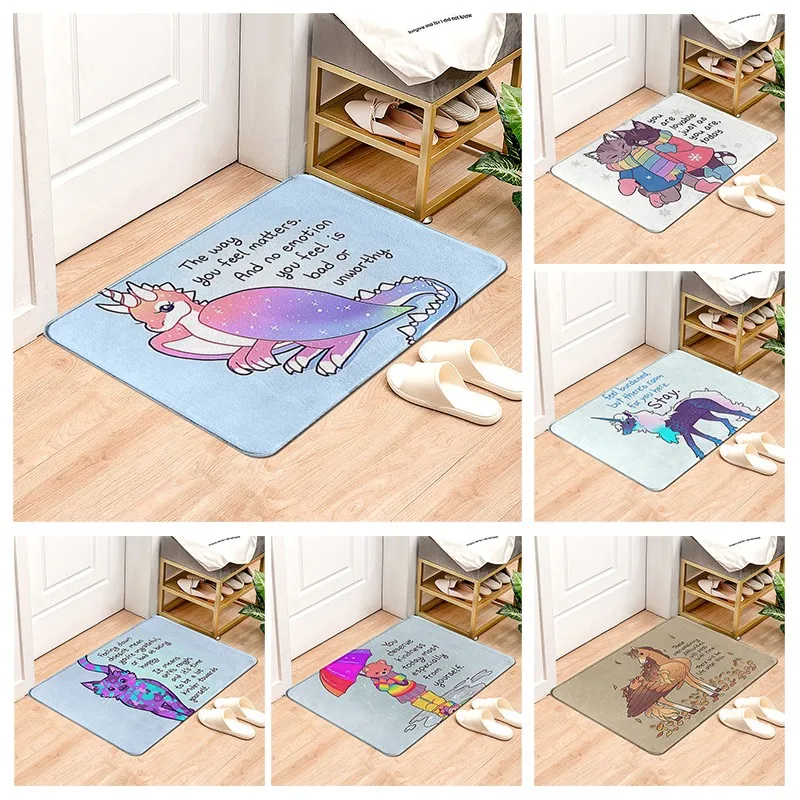 

Нескользящий коврик для ванной комнаты, маленький коврик для душа, декоративный Впитывающий Коврик для ног, коврик для спальни, балкона, ков...