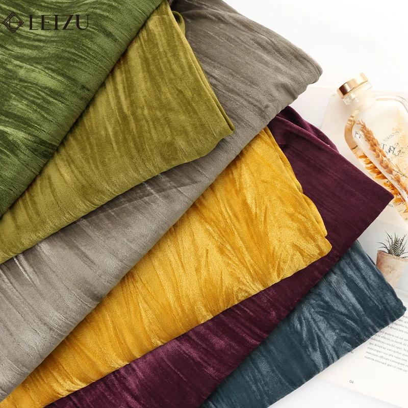 Плиссированная бархатная ткань