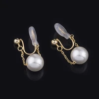 classi mosquito coil ear clip simple pearl stud earrings womens all match temperament for womens earrings jewelry hot sale