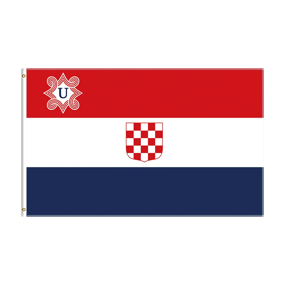 

90x150cm Croatia 1941-1945 Flag Polyester Printed Historical Banner for Decor