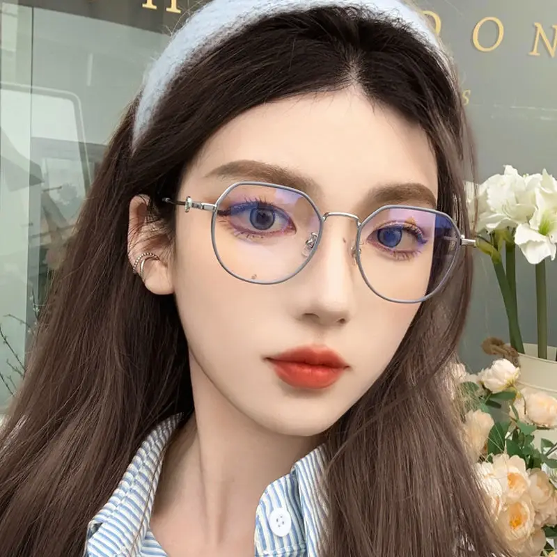 

Nearsighted Eyewear Anti-blue Light Computer Glasses Retro Girls Glasses【-100 to -600】