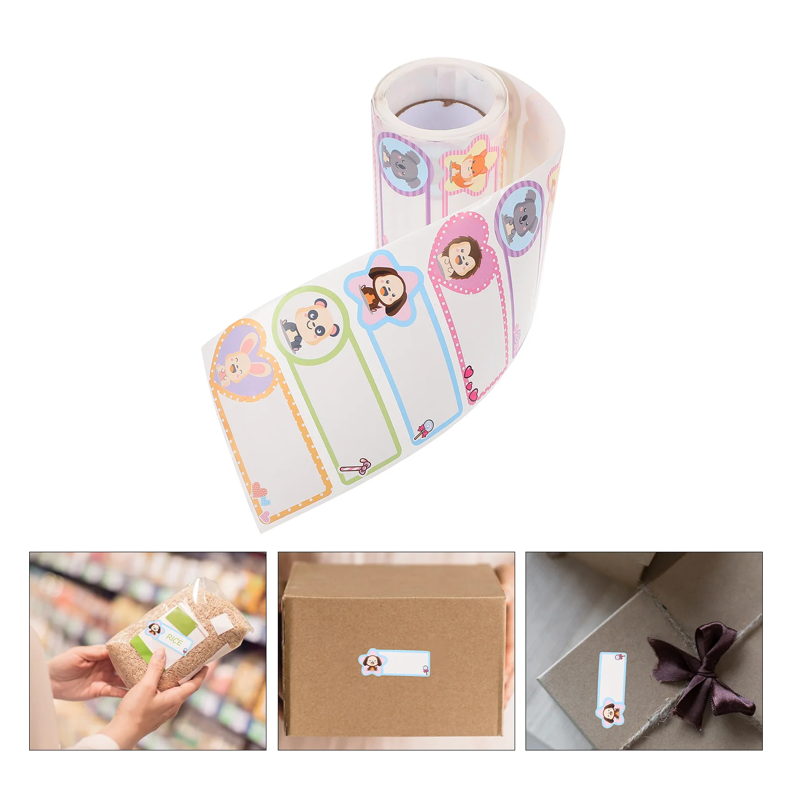 

Children's Name Stickers Kitchen Note Labels Self-Adhesive Present Reminding Cartoon Baby Bottle Handwritten Gift Tags