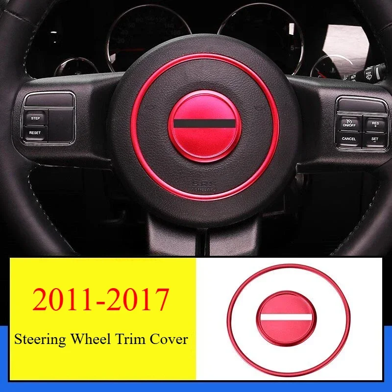 Фото Для Jeep Compass/Patriot 2011-2016: Накладка на руль - клей 3M, без инструментов, в стиле OEM ​ №3