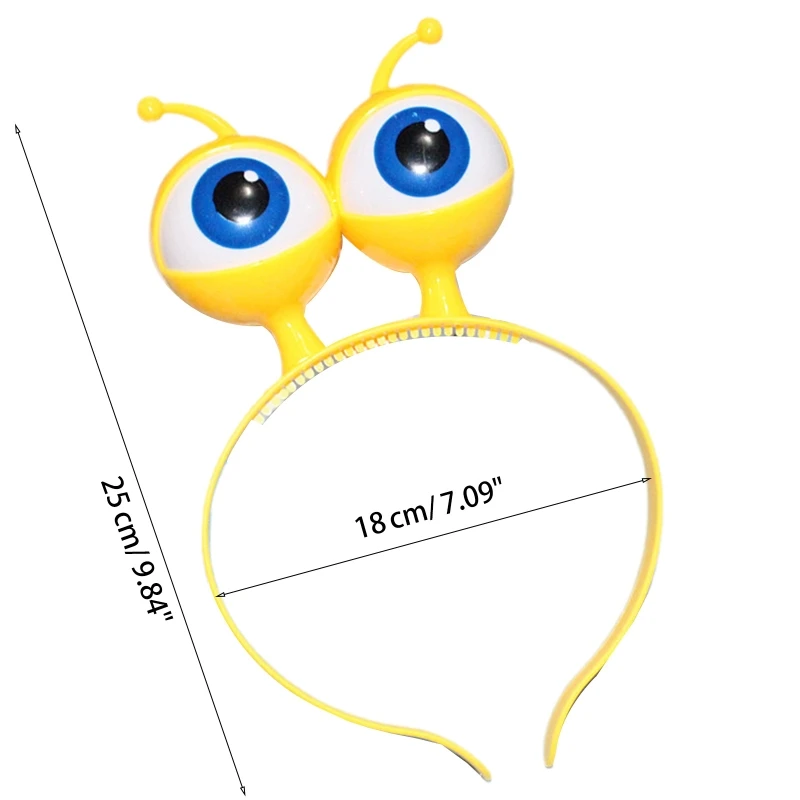 Ободок для волос со светящимся глазным яблоком повязка на голову инопланетянина
