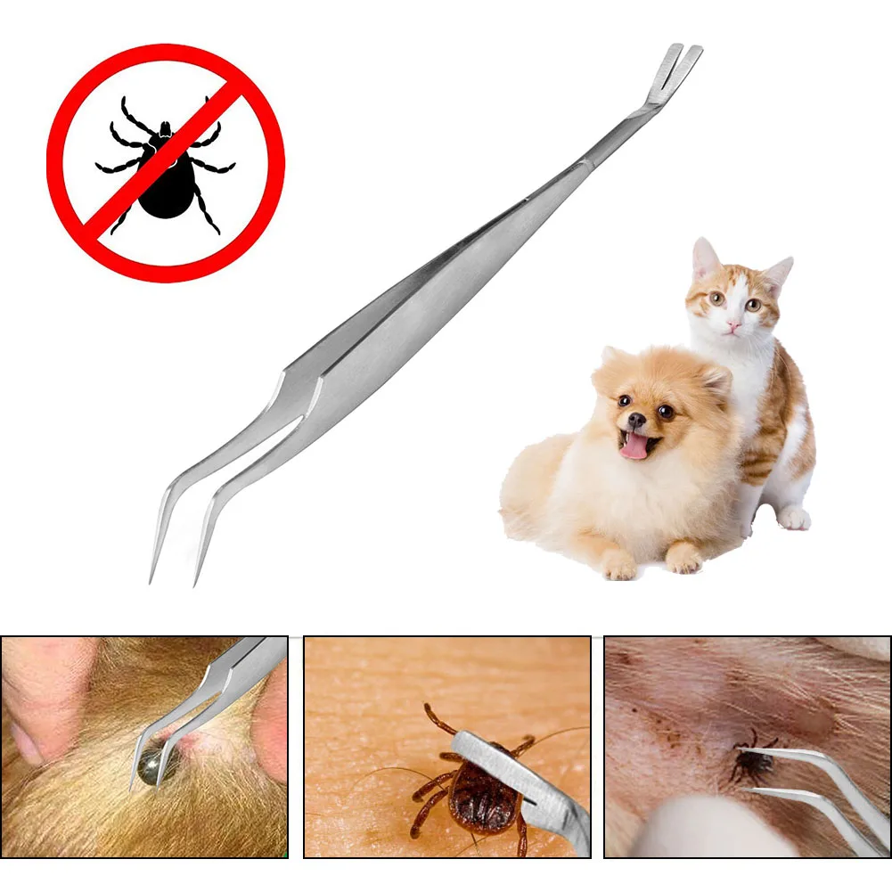 

Stainless Steel Pet Flea Remover Tool Scratching Hook Tweezers Clips Set Cat Dog Tick Removal Tool Pet Grooming Cleaning Supplie