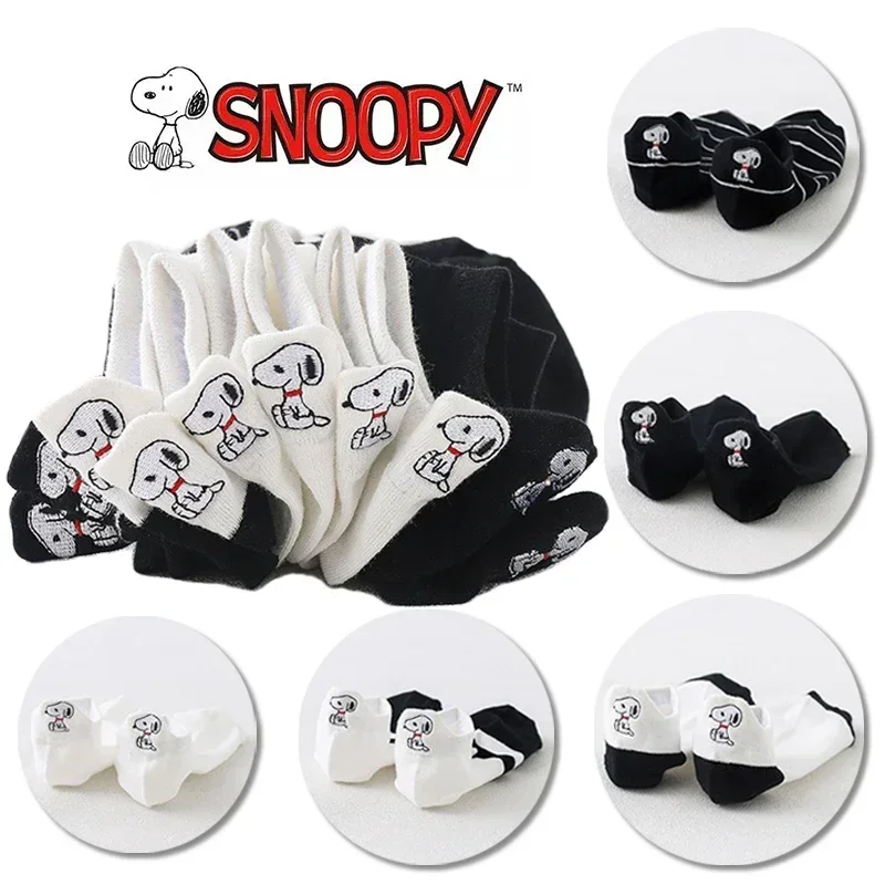 Носки Snoopy женские с вышивкой и анимационным рисунком поглощающие пот