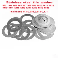 Плоские шайбы ZFhong из нержавеющей стали M3-M20