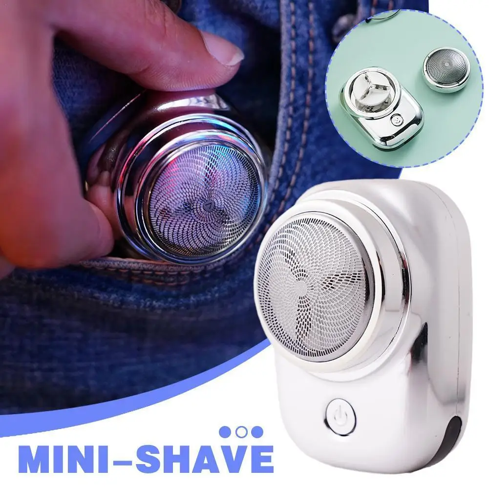 

Mini Shave Portable Electric Shaver Dry Wet Painless Face Waterproof Beard Shavers Rechargeabl Knife Cordless Men Type-c B6G9