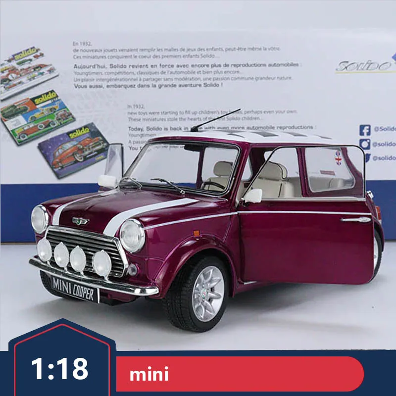 

Solido 1:18 Alloy Double Door MINI COOPER SPORT - METALLIC PURPLE - 1997 S1800606