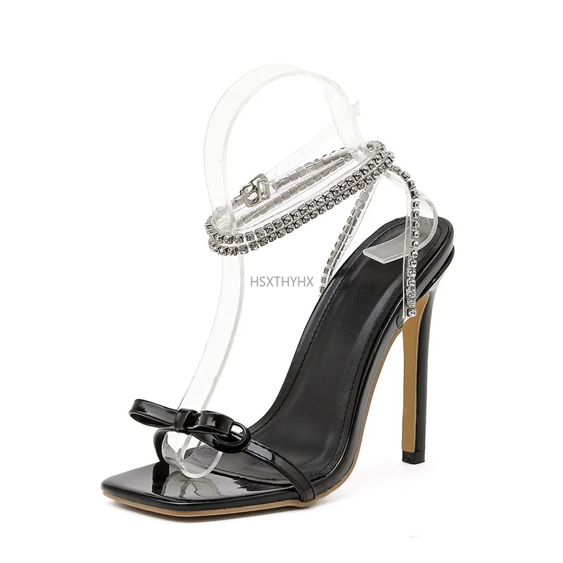 

2022 New Butterfly-knot Gladiator Sandals Sexy High Heels Sandals Summer Party Dress Buckles Pumps Women Shoes