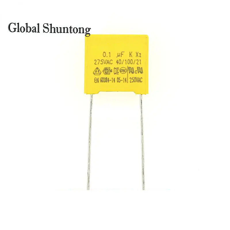 

100PCS 275V104K 10mm Pin Pitch 0.1UF MPX104KV 275VAC X2 Safety Capacitor