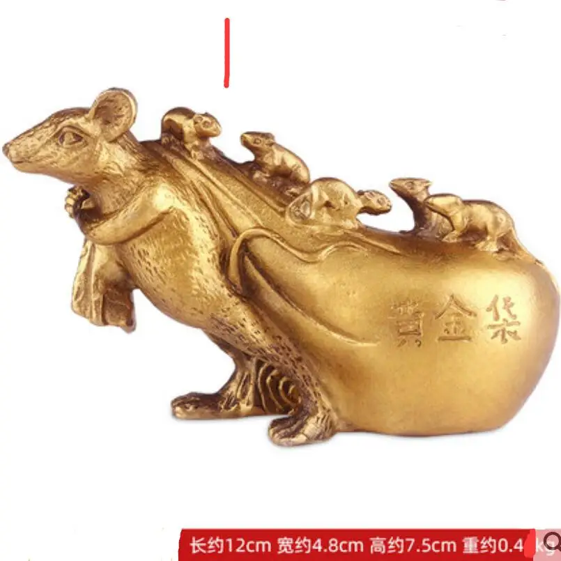 Выберите размер латунь пять крыс удача золотой кенгуру зодиакальная крыса