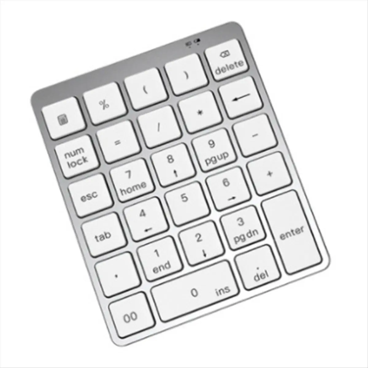 Фото [VALUE PACK] Bluetooth-клавиатура с цифровым блоком, 28 клавиш, портативная беспроводная клавиатура для планшетов, ноутбуков, перезаряжаемая цифровая панель с цифрами №3