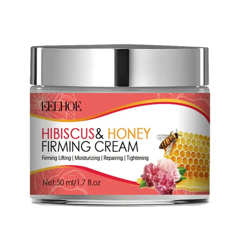 

Natural Hibiscus Honey Firming Cream Neck Cream For Sagging Neck 1.7fl Oz Moisturizer For Neck Women Neck Cream Anti Age