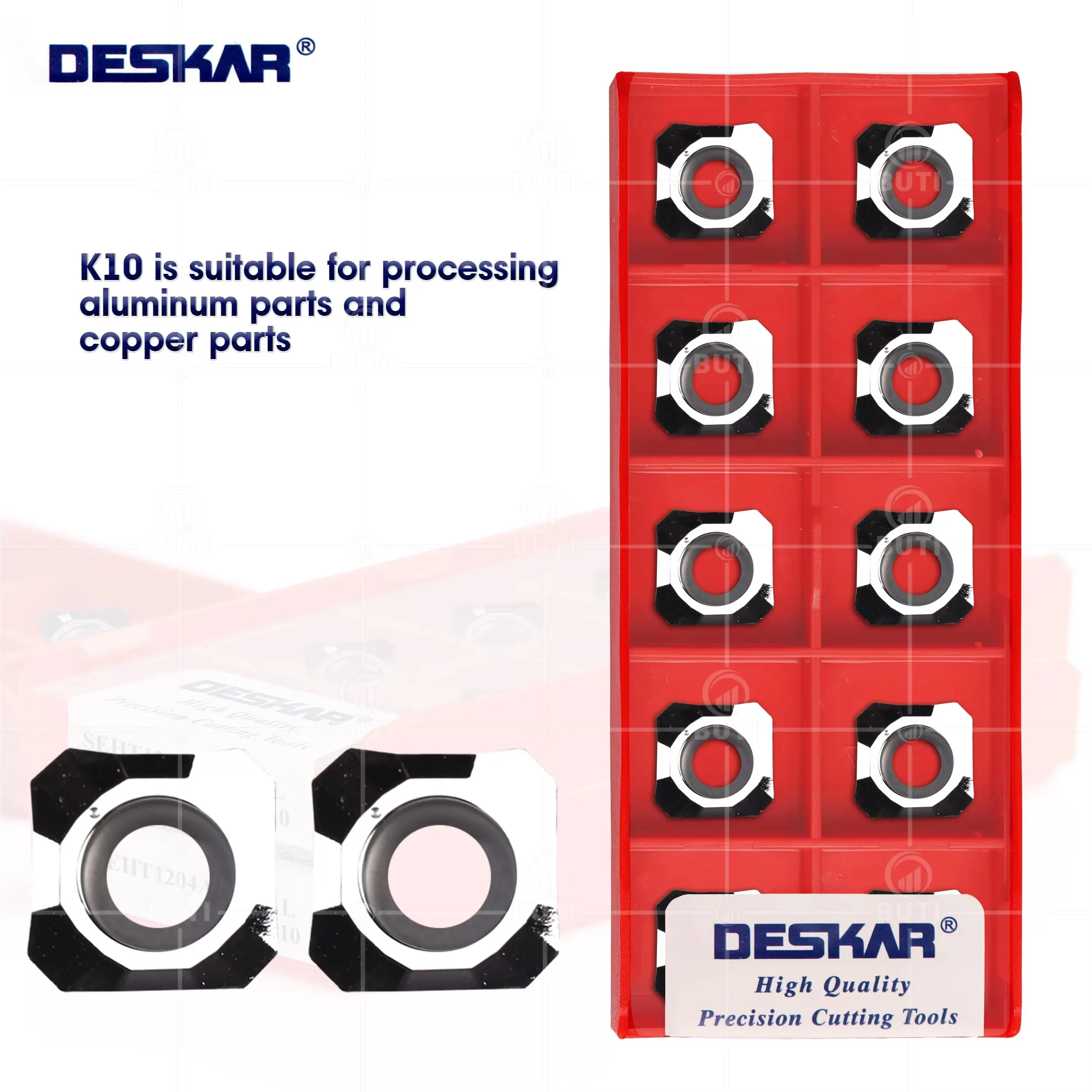 

DESKAR 100% оригинальный инструмент с числовым управлением SEHT1204AFFN AL K10, токарный станок с ЧПУ, твердосплавные вставки, алюминиевые лезвия, режущие инструменты, материал