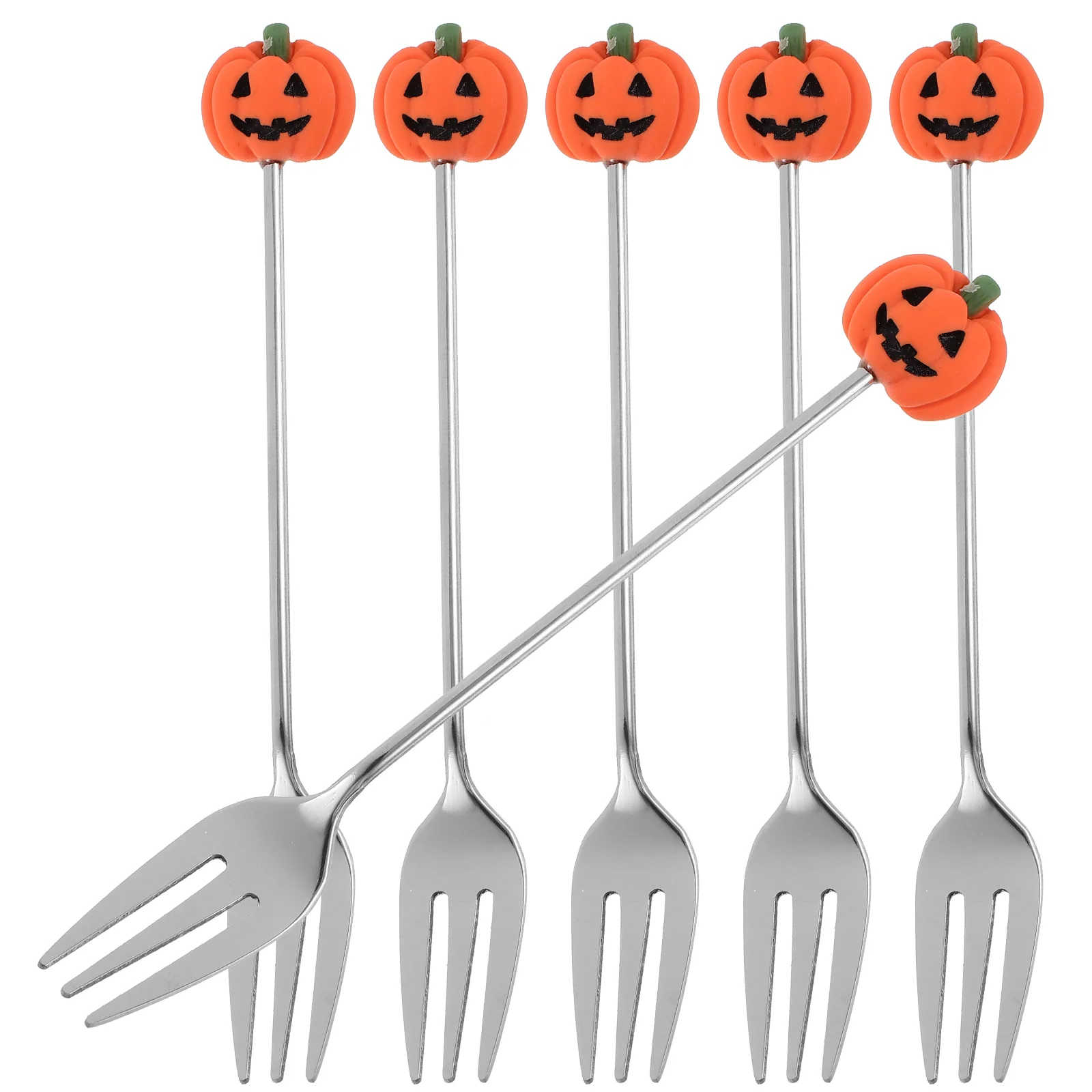 6-częściowy креативный набор посуды из нержавеющей стали для Хэллоуина столовые