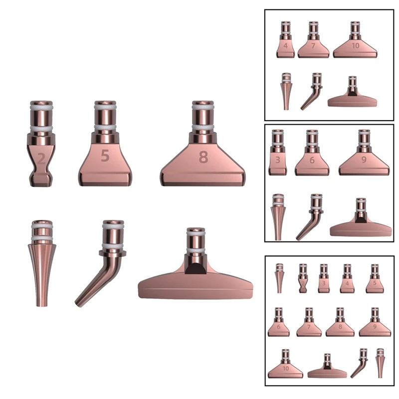 

Rose Gold With Numbers 6 Pcs Diamond Painting Tools, Point Drill Pen, Diamond Painting Pen, Removable Replacement Pen