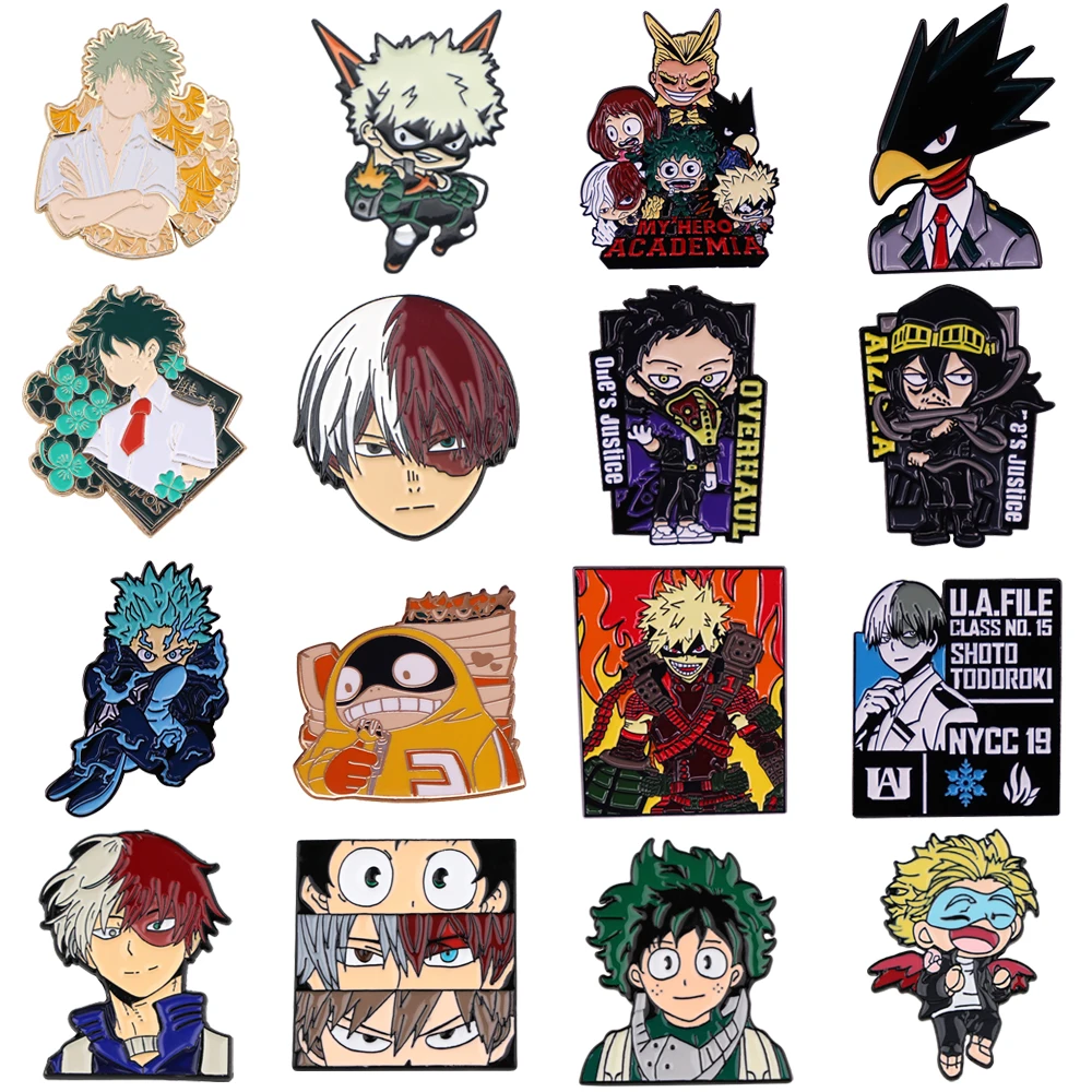 

Anime My Hero Academia Lapel Pin Enamel Pin for Backpack Briefcase Badges Brooch for Clothes Cool Fashion Accessories Gift