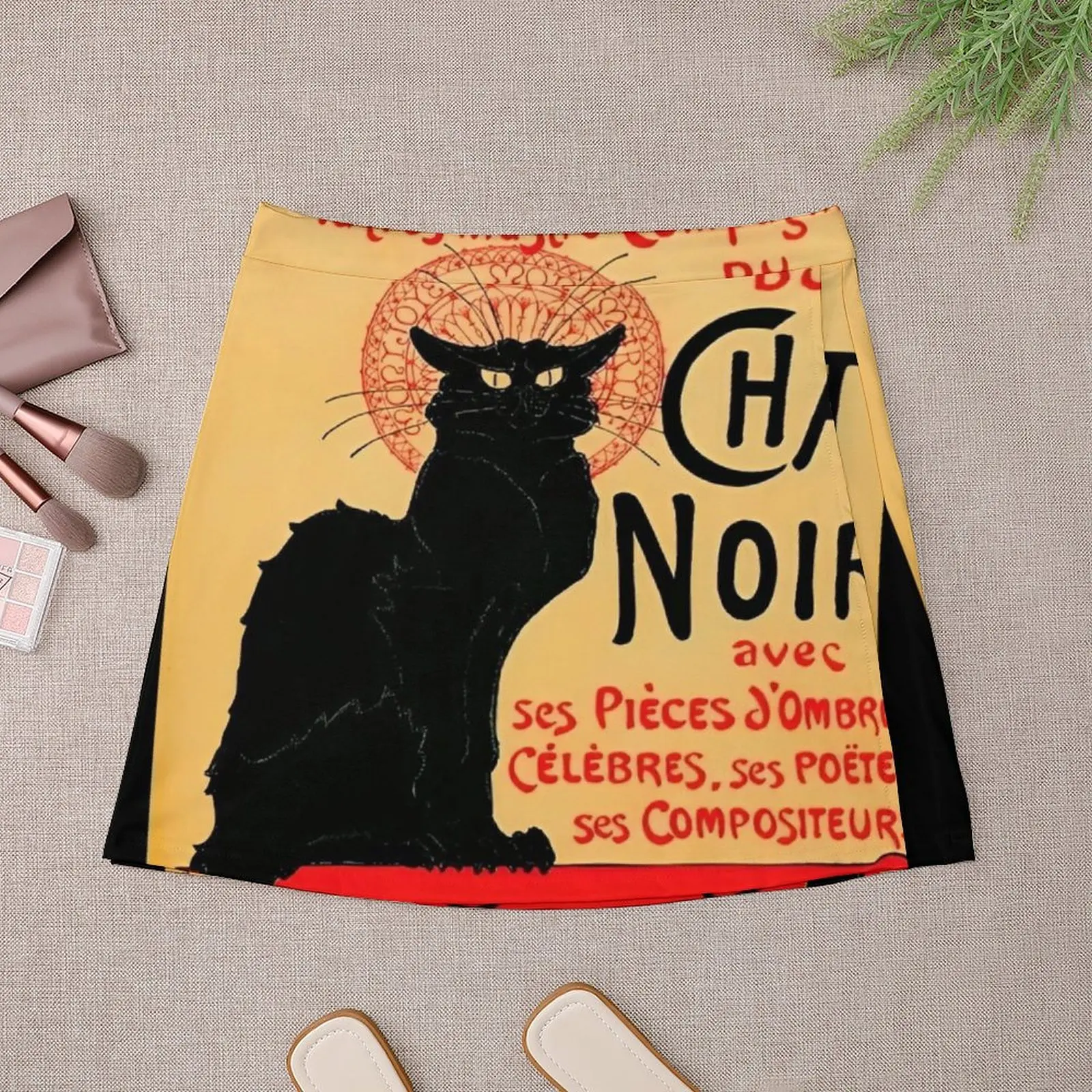 Винтажная французская мини-юбка Le Chat Noir летняя женская одежда в Корейском стиле