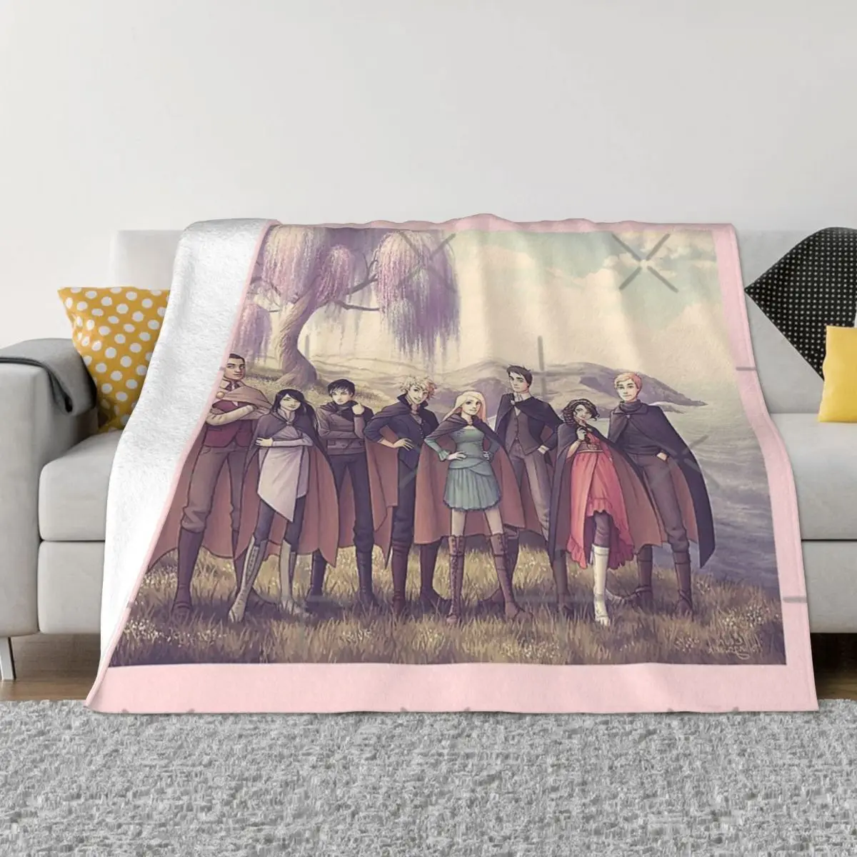 Одеяло с изображением персонажа хранителя из терянных городов покрывало на