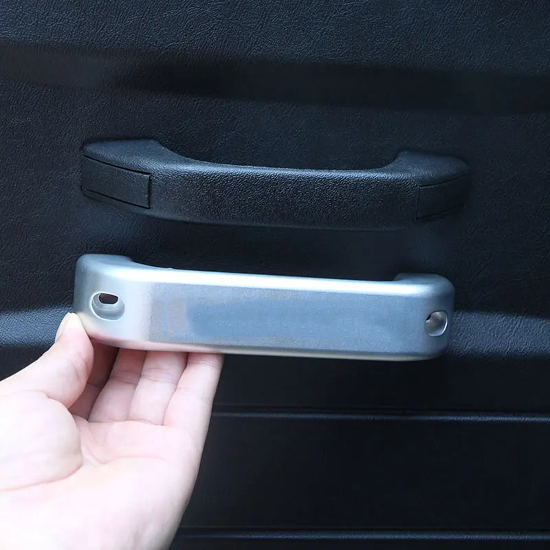 For Land Rover Defender 90 110 130 2014-18 Car styling Aluminum alloy Silver/Red/Black Car Interior Door Handle Trim Accessories