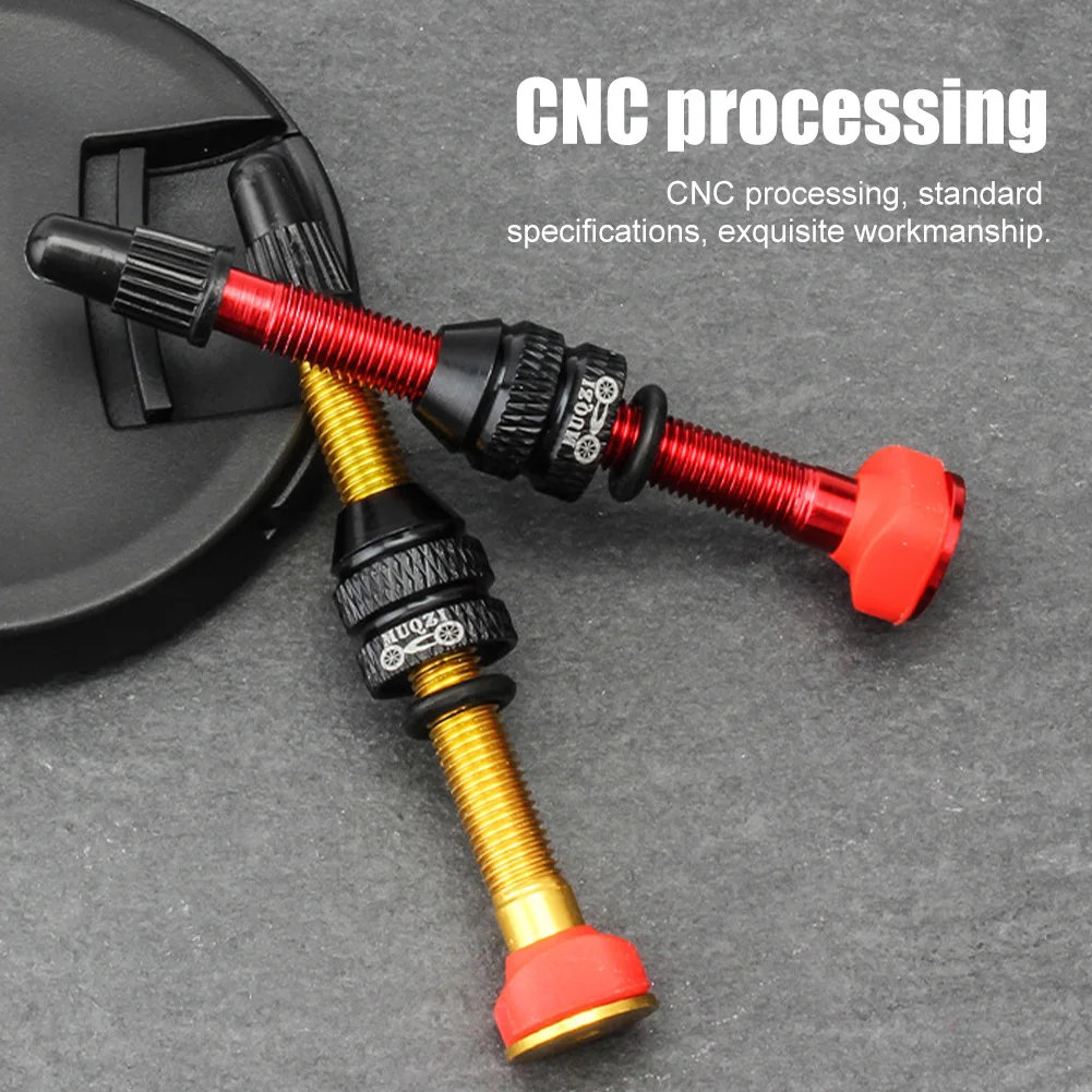 

2PC Bicycle Valve 40/60mm Tubeless Tire F/V Presta Valve Aluminum Alloy Tyre Valve Core Parts With Valve Tool Bicycle Accessorie